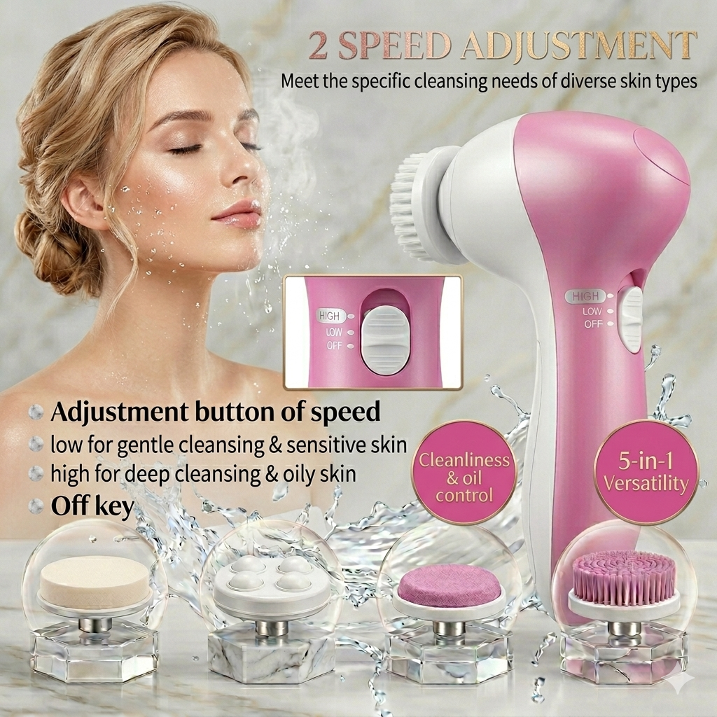 The AquaGlow Facial Brush