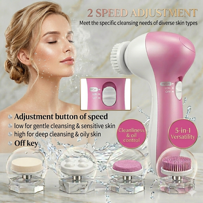 The AquaGlow Facial Brush